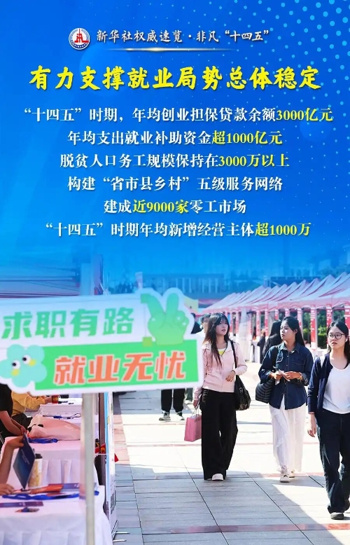 新华社权威速览·非凡“十四五”｜民生为大！人力资源...